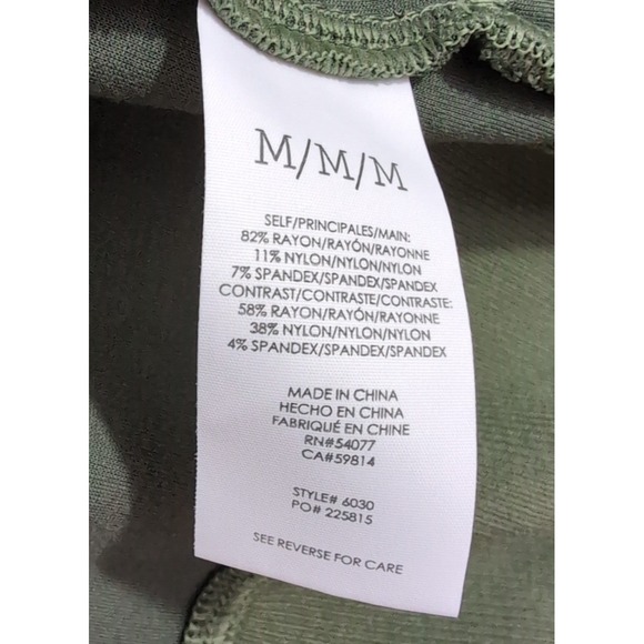 Cabi Marathon Jacket Hoodie‎ Womens M Green Floral Camo Slim Fit Athleisure 6030 - Picture 9 of 12